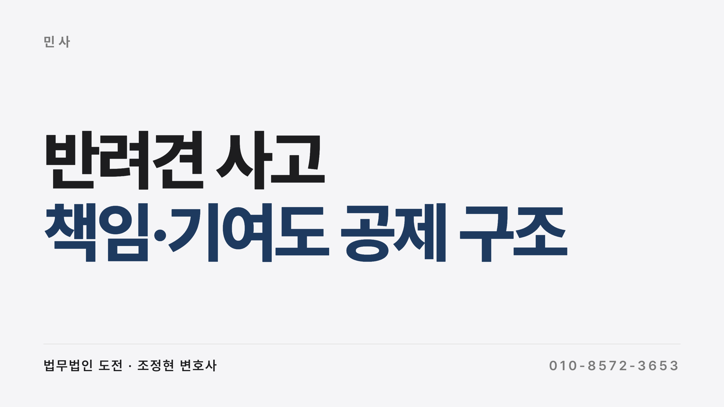 반려견 사고 손해배상 기왕증 공제 사례